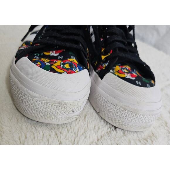 Adidas US8 Rich Mnisix Nizza Platform Mid Artsy Roses FunkyArt to‎ wear Standout - Picture 5 of 16